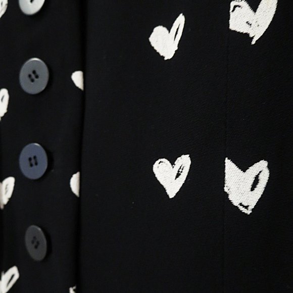 Vintage Milli Heart Print Polka Dot Style Blazer - Picture 5 of 7